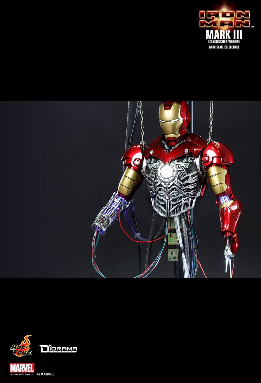 JualHotToys.com Toko JUAL HOT TOYS Iron Man Mark III 3 Contruction Version DS003 1/6 Movie Action Figure Harga Murah - MISB Produk Distributor Resmi Jakarta Indonesia