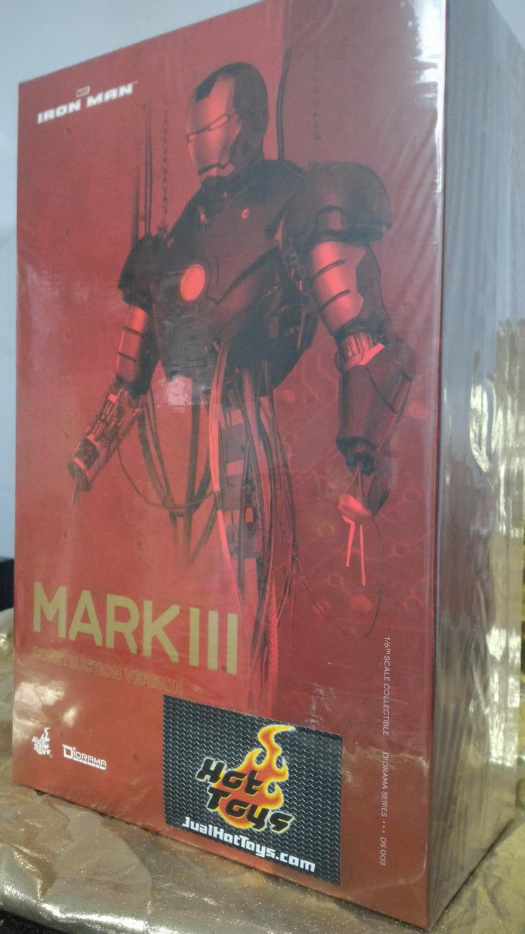 JualHotToys.com Toko JUAL HOT TOYS Iron Man Mark III 3 Contruction Version DS003 1/6 Movie Action Figure Harga Murah - MISB Produk Distributor Resmi Jakarta Indonesia
