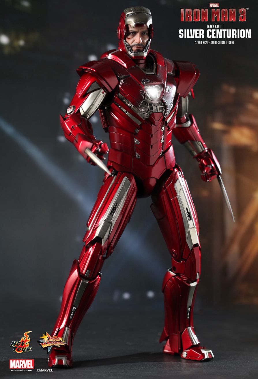JualHotToys.com Toko JUAL HOT TOYS Iron Man SILVER CENTURION Mark XXXIII MMS213 1/6 Movie Action Figure Harga Murah - MISB Produk Distributor Resmi Jakarta Indonesia