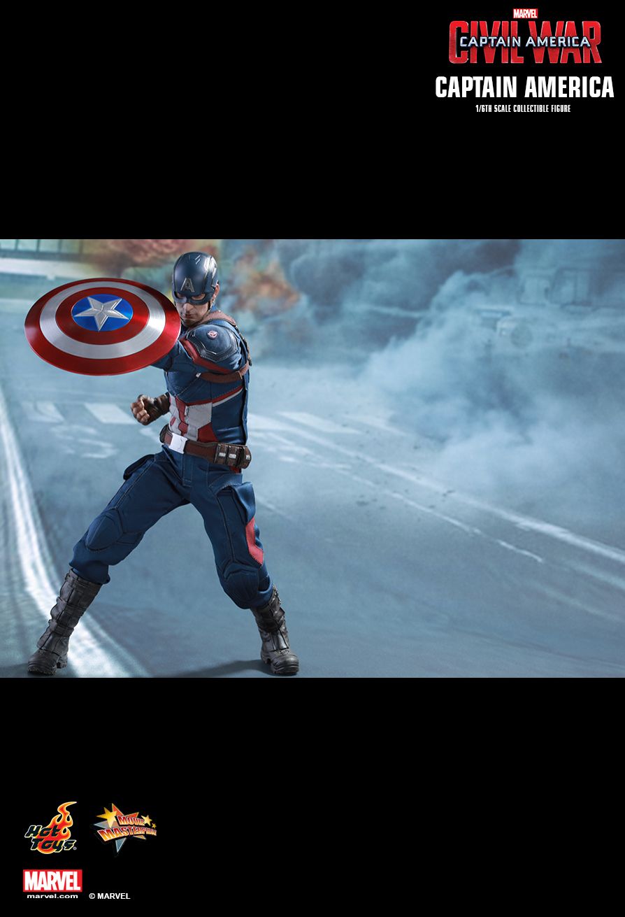 JualHotToys.com Toko JUAL HOT TOYS Captain America Civil War MMS350 1/6 Movie Action Figure Harga Murah - MISB Produk Distributor Resmi Jakarta Indonesia