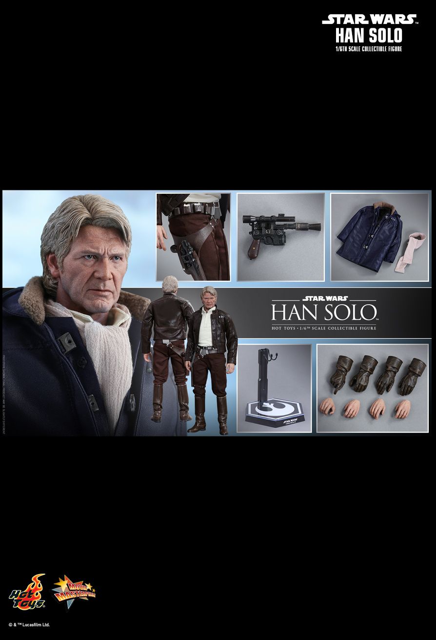 JualHotToys.com Toko JUAL HOT TOYS Han Solo The Force Awakens MMS374 1/6 Movie Action Figure Harga Murah - MISB Produk Distributor Resmi Jakarta Indonesia