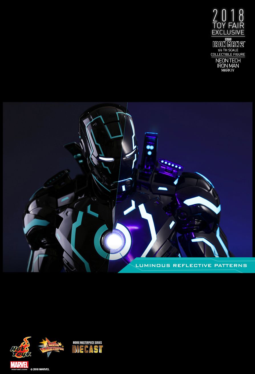 JualHotToys.com Toko JUAL HOT TOYS Iron Man Neon Tech Mark IV 4 Diecast MMS485D24 1/6 Movie Action Figure Harga Murah - MISB Produk Distributor Resmi Jakarta Indonesia