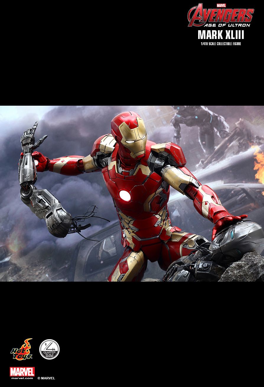 JualHotToys.com Toko JUAL HOT TOYS Iron Man Mark XLIII 43 Quarter Scale QS005 1/6 Movie Action Figure Harga Murah - MISB Produk Distributor Resmi Jakarta Indonesia