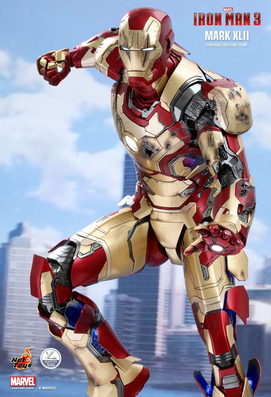 JualHotToys.com Toko JUAL HOT TOYS Iron Man Mark XLII 42 Deluxe Quarter Scale QS008 1/6 Movie Action Figure Harga Murah - MISB Produk Distributor Resmi Jakarta Indonesia