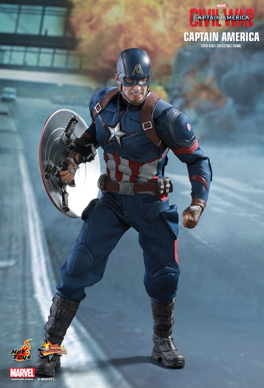 JualHotToys.com Toko JUAL HOT TOYS Captain America Civil War MMS350 1/6 Movie Action Figure Harga Murah - MISB Produk Distributor Resmi Jakarta Indonesia