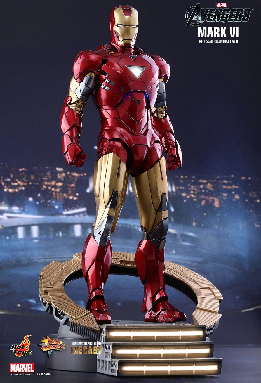 JualHotToys.com Toko JUAL HOT TOYS Iron Man Mark VI 6 Diecast MMS378D17 1/6 Movie Action Figure Harga Murah - MISB Produk Distributor Resmi Jakarta Indonesia